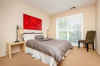 Bedroom in RWC townhouse, opening mid-September 2