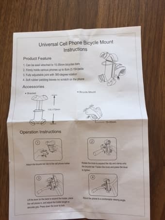 Brand New Universal Cell Phone Bicycle Mount 2