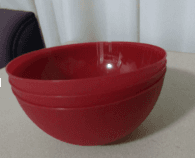 3 Plastic bowls (used once) 1