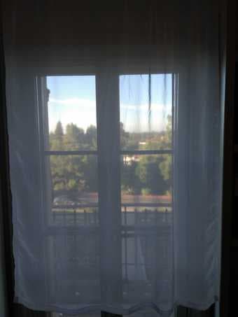 Curtain and tension curtain rod x2 (great for EV studios) 1