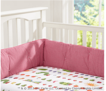 Pottery Barn Very Hungry Caterpillar crib bumper. 1