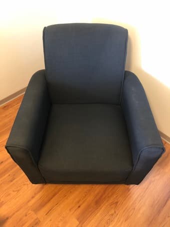 Blue Upholstered Armchair 1
