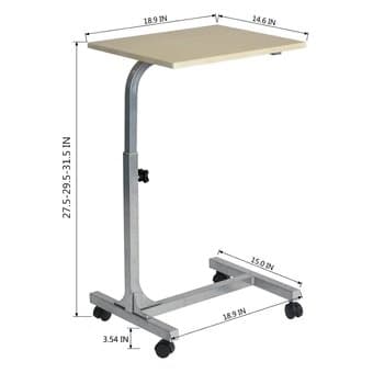 Adjustable Height Overbed Table 3