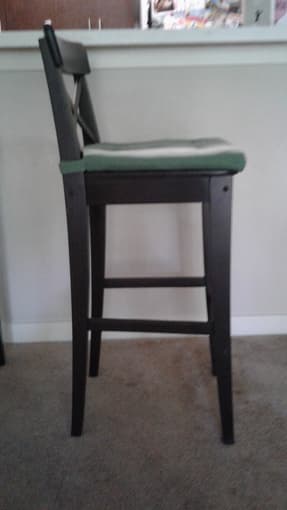 2 bar stools with back rest 2