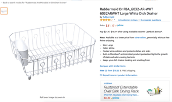 Rubbermaid dish rack drainer and drain board 3