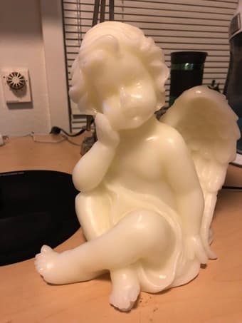 Small ornamental wax statue (unused, in box) 1