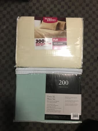 2 New Bedsheets, 1 sunscreen for sale 1