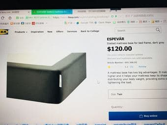 Ikea mattress and matress base 1