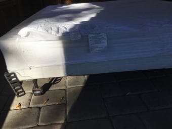 FREE full size bed frame and box spring 2