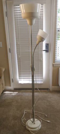 Ikea double floor lamp 1