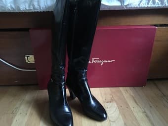 Dress Boots: Salvatore Ferragamo, Women's size 6 2