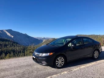 Honda Civic EX 2012 (black)  - 72,000 miles 1