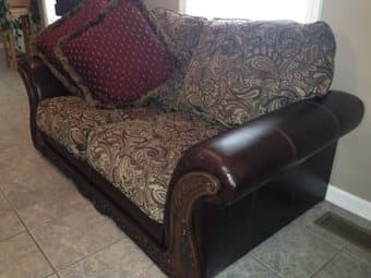 Sofa, Chair (Raymour and Flanigan) + Loveseat (Ashley) + Coffe 3