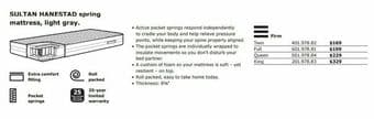 Furniture Queen Ikea Mattress (Spring + Foam Cushion) 1