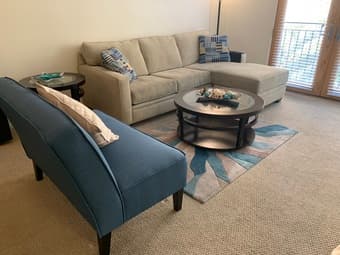 Caribbean-color Settee (Like New) 2