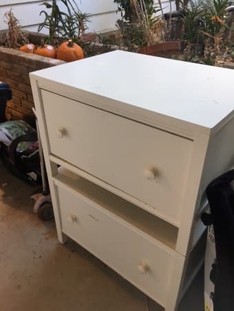Chest of drawers / changing table / benches 1