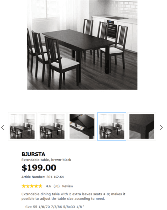 Extendable dining table+two chairs 3