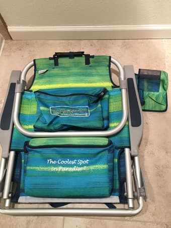 Tommy Bahama 2016 Backpack Cooler Chair with Storage Pouch and Towel B 1