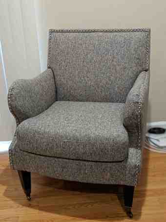 Armchair, wall shelves, nightstand, outdoor table/chairs 1