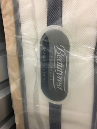 Beautyrest Recharge Queen mattress + frame and bed 1