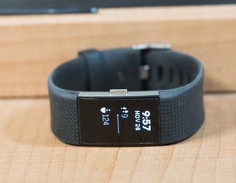 Fitbit Charge 2 Heart Rate Fitness Wristband (Black, Small) 2