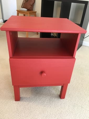 Solid wood nightstand 1