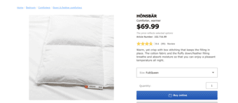 Warm down comforter for sale! 1