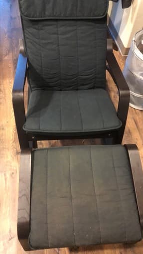 IKEA rocking chair with ottoman 1