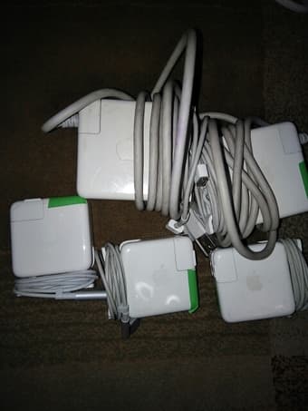 Assorted Mac/iPhone/iPad power adapters/charging cables 2