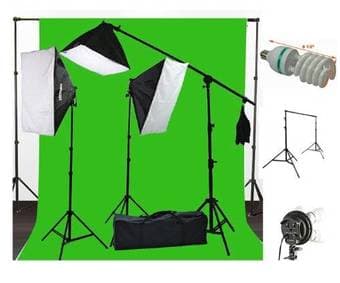 Photo studio kit chroma key/green screen 1