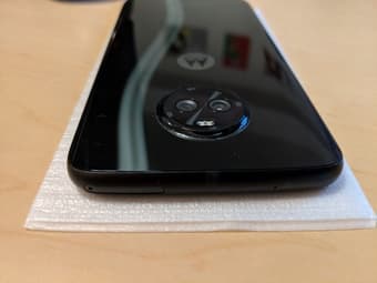 Android One Moto x4, with original charger, box, a case, and 1-2 glass 3