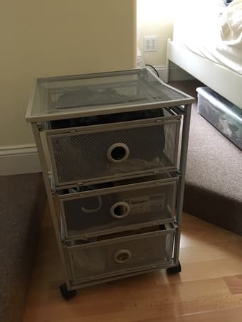 Ikea mesh filing cabinet 1