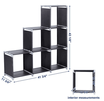 Closet Organizer Shelf 6-Cube Cabinet/Bookcase 1