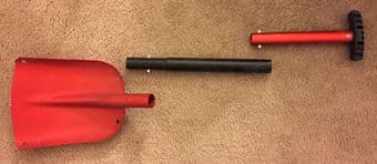 Aluminum Snow Shovel for car, 3 Piece Collapsible Design 1