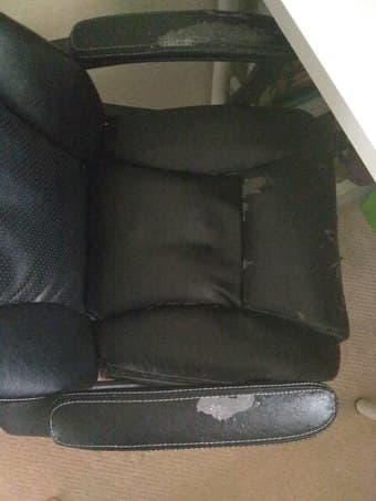 Desk (Ikea) with a chair 3
