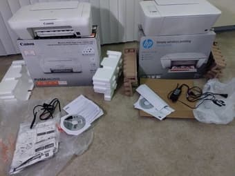 Color Printers: HP DeskJet 2548 and PIXMA MG2920 1