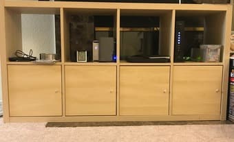 IKEA Shelves with 4 doors 1