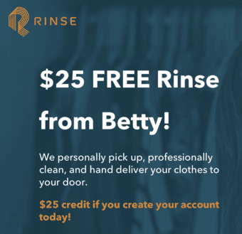 Free $25 laundry credit and free ! 1