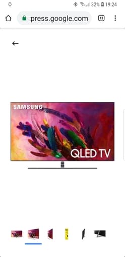 Samsung 55 inch 2017 Q7F tv 1