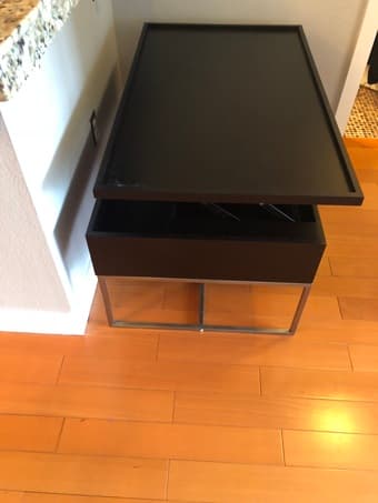 Beautiful modern black/gray living room table, like new 3
