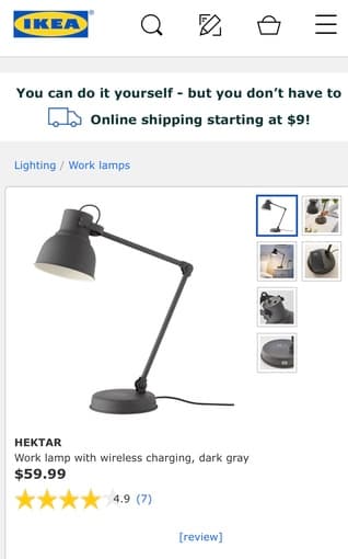 Desk lamp LED eye protection 1