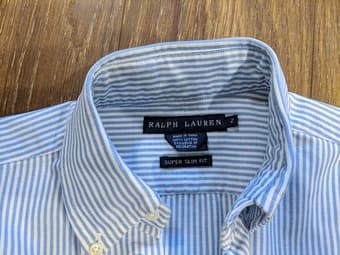 2 Ralph Lauren Women's Button Down Shirts (Blue) Size 2 3