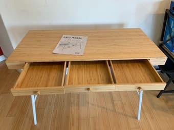 IKEA LILLASEN DESK. PICK UP ONLY (SAN JOSE) 1