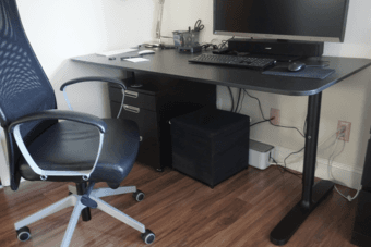 Bekand Office Table, Black 1