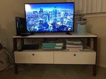 West Elm Modern Media Console, 48", gently used 1