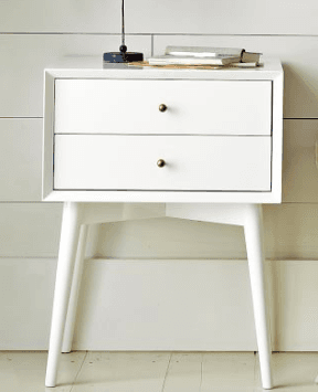Beautiful White, West Elm Night Stand 1
