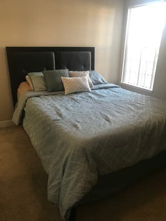 Bed with frame + mattress 1