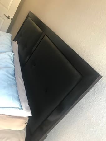 Bed with frame + mattress 2