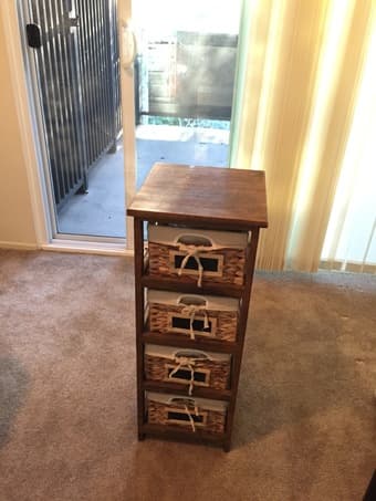 Light 4-Drawer 4-Basket Storage (Palo Alto) 1