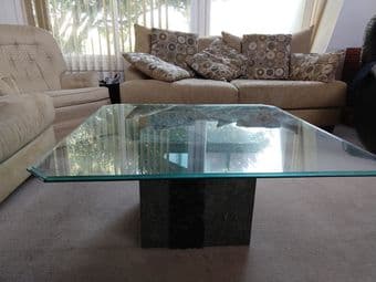 Glass top center table - $50 OBO 2